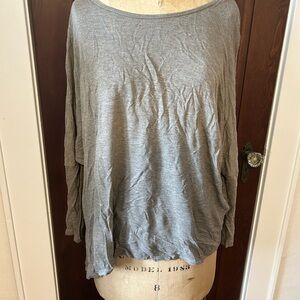 Gray Brown Zara Women's long sleeve Top